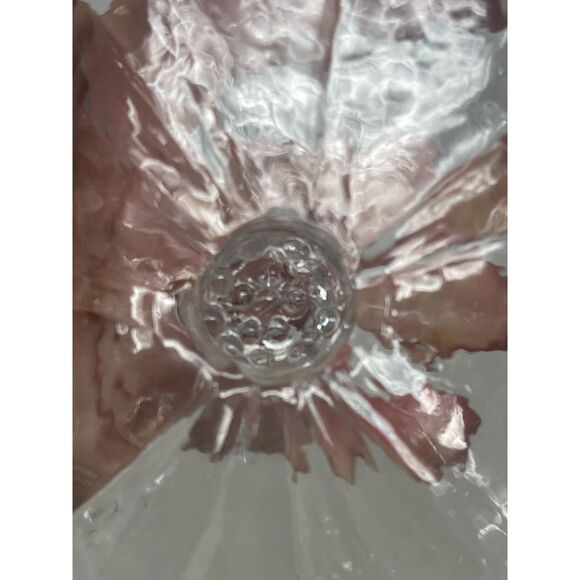 Sunburst Vase Iced Glass by Rune Strand Sea Glasbruk, 1960s Sweden MCM Crystal - Picture 5 of 11